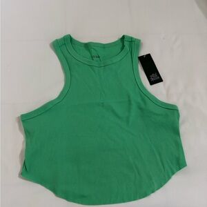 Wild Fable Vibrant Green Ribbed Tank Top